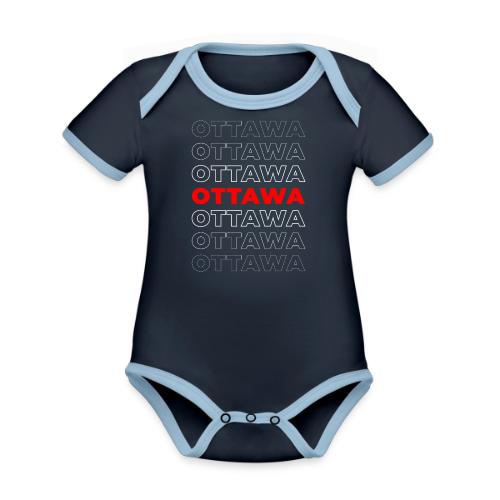 Ottawa Centered - Organic Contrast SS Baby Bodysuit