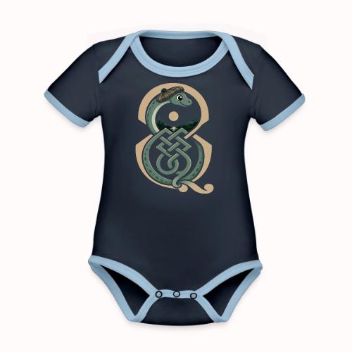 nessie - Organic Contrast SS Baby Bodysuit