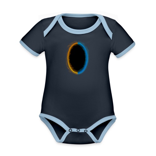 Dual Portals - Organic Contrast SS Baby Bodysuit