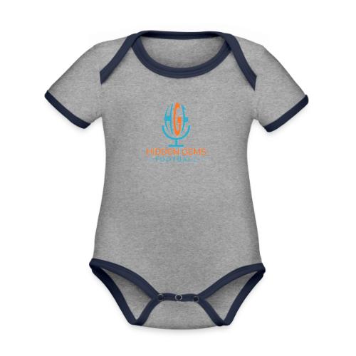 Hidden Gems Football - Organic Contrast SS Baby Bodysuit