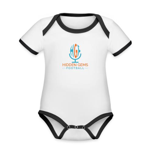 Hidden Gems Football - Organic Contrast SS Baby Bodysuit