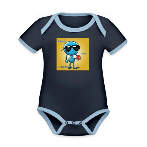 Live. Laugh. Love - Organic Contrast SS Baby Bodysuit