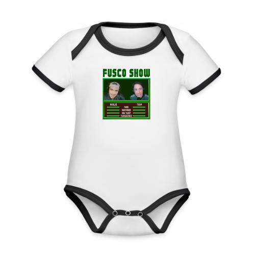 FUSCO SHOW VIDEO GAME - Organic Contrast SS Baby Bodysuit