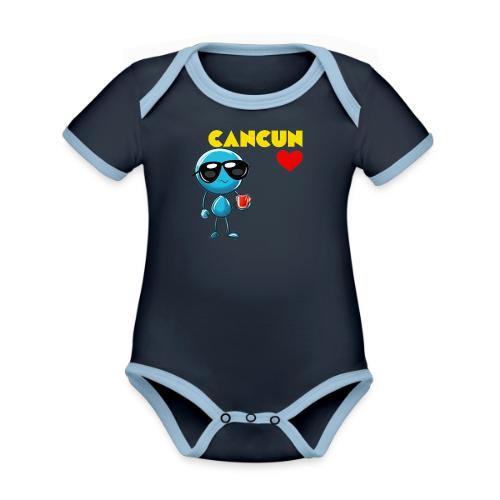 Smoon City_Cancun - Organic Contrast SS Baby Bodysuit