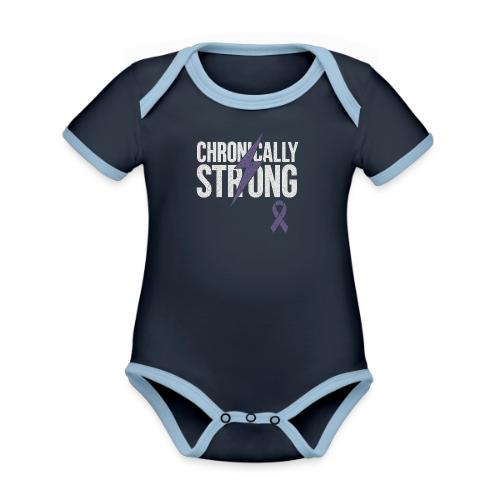 Chronically Strong - Organic Contrast SS Baby Bodysuit