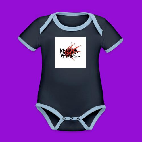 Kenada Apparel graffiti splash - Organic Contrast SS Baby Bodysuit