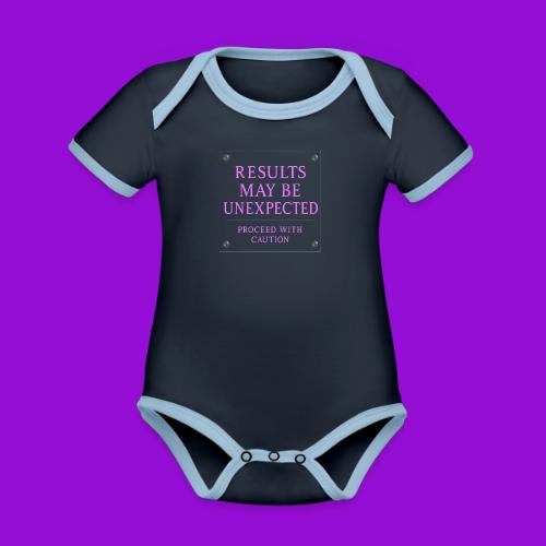 Results - Neon Purple - Organic Contrast SS Baby Bodysuit