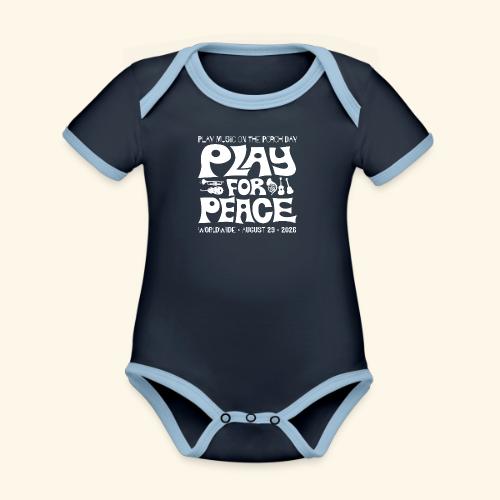 SHIRT6 26 - Organic Contrast SS Baby Bodysuit