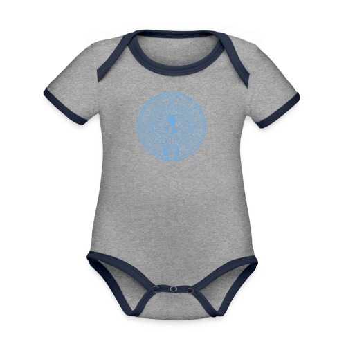 SpyFu Mayan - Organic Contrast Short Sleeve Baby Bodysuit