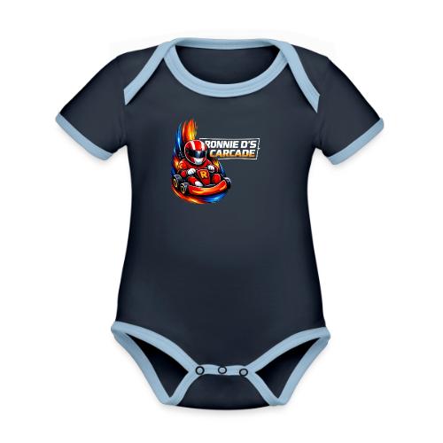 Carcadelogoracer1 - Organic Contrast SS Baby Bodysuit