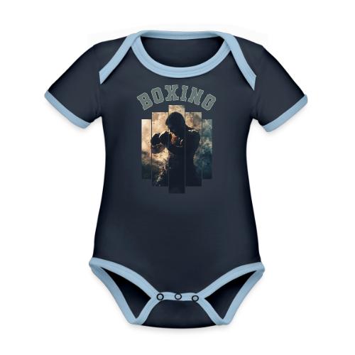 Boxing Spirit - Organic Contrast SS Baby Bodysuit