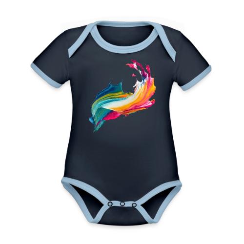Spectrum Stream - Organic Contrast SS Baby Bodysuit
