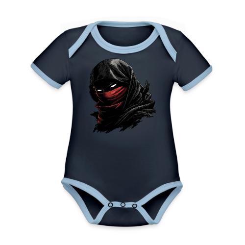 Shadowflame Ninja - Organic Contrast SS Baby Bodysuit
