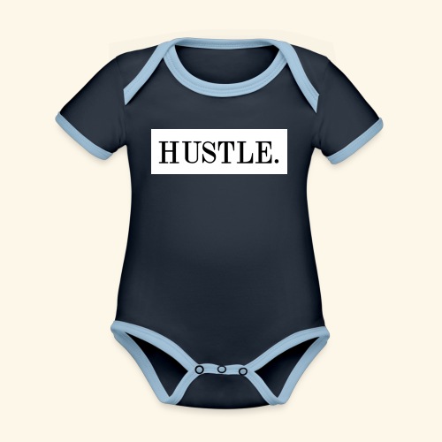 Hustle - Organic Contrast SS Baby Bodysuit