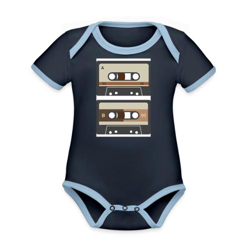 RetroRewind Classics - Organic Contrast SS Baby Bodysuit