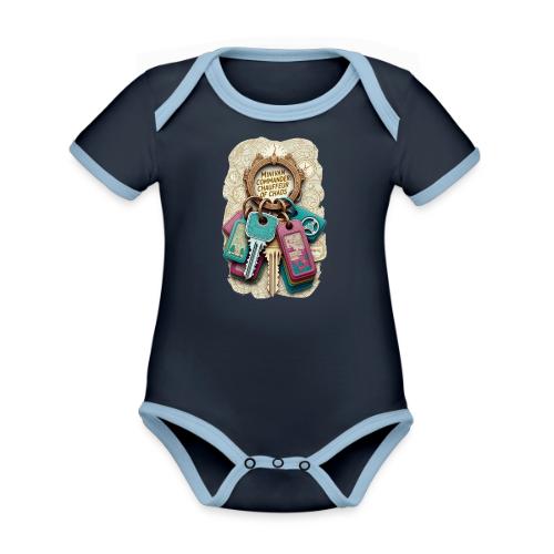 Minivan Commander T Shirt, Chauffeur of Chaos Mug - Organic Contrast SS Baby Bodysuit
