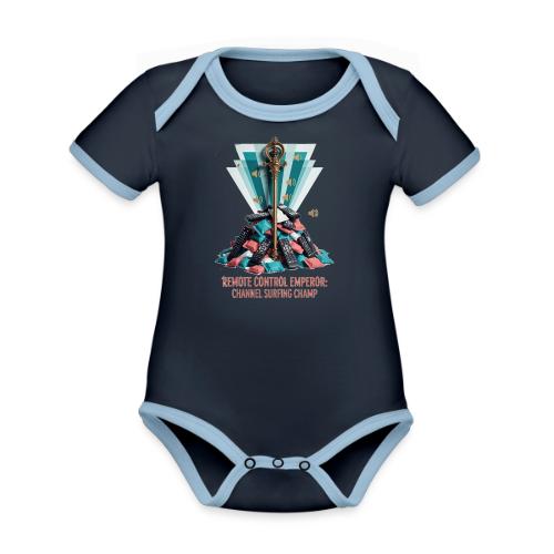 Remote Control Emperor T Shirt - Organic Contrast SS Baby Bodysuit