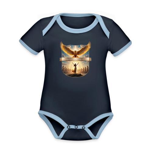 Women’s Day Eagle Matriarch T Shirt,, Gift for Mom - Organic Contrast SS Baby Bodysuit