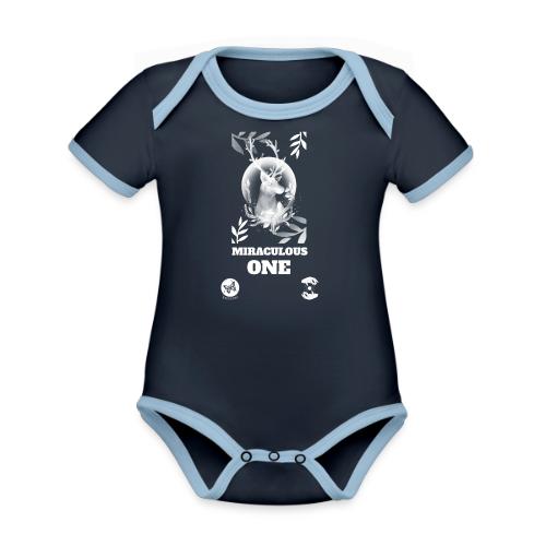 Miraculous One - Organic Contrast SS Baby Bodysuit