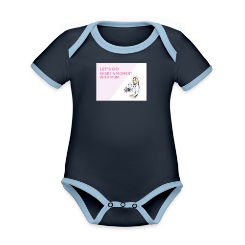 Leafs go mums - Organic Contrast SS Baby Bodysuit