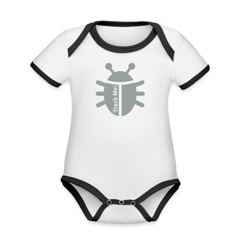Tracking Bug - Organic Contrast SS Baby Bodysuit