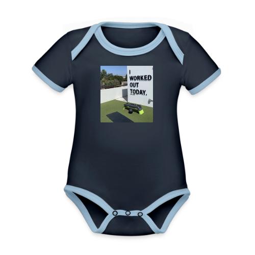 D17F58E8 724E 4980 906F 2BC5DF1F7B58 - Organic Contrast SS Baby Bodysuit