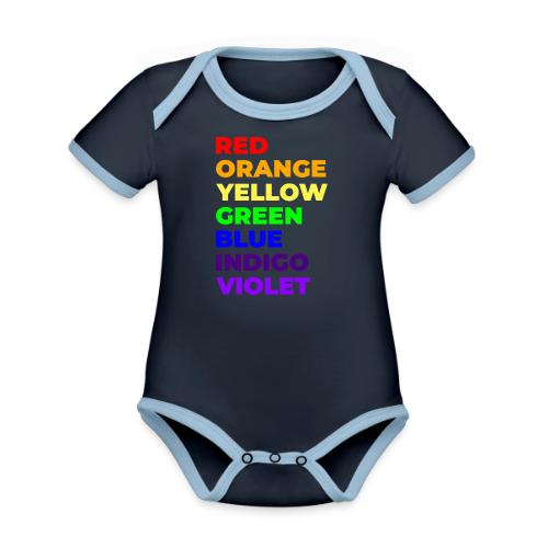 True Colors - Organic Contrast SS Baby Bodysuit