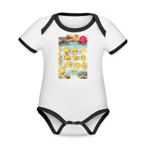 Best seller bake sale! - Organic Contrast SS Baby Bodysuit