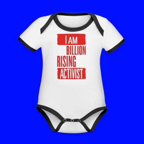 One Billion Rising Italy - Organic Contrast SS Baby Bodysuit
