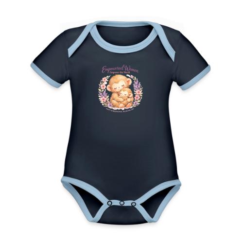 Empowered Women Empower The World Art - Organic Contrast SS Baby Bodysuit