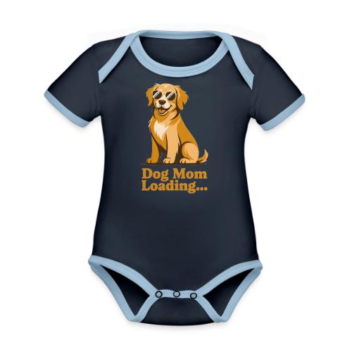 Dog Mom Loading Golden Retriever Sunglasses - Organic Contrast SS Baby Bodysuit