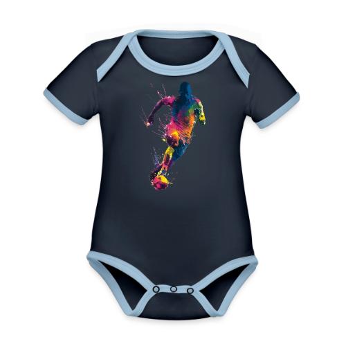 Soccer: Kick of Colors - Organic Contrast SS Baby Bodysuit