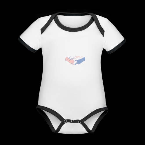 Black T-Shirt - Seventeen - Organic Contrast SS Baby Bodysuit