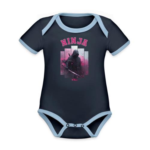 Elite Ninja Spirit - Organic Contrast SS Baby Bodysuit