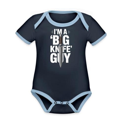 I'm a Big Knife Guy - Organic Contrast SS Baby Bodysuit