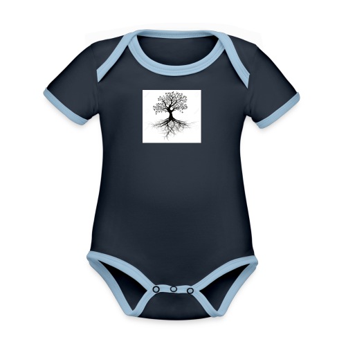 DOWN2EARTH - Organic Contrast SS Baby Bodysuit