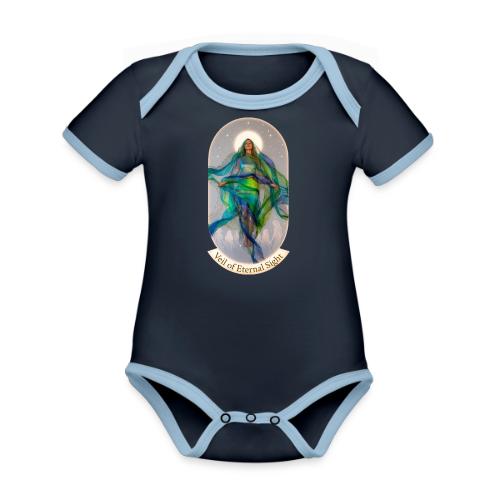 Women’s Day Thorn Sovereign T Shirt, Gift for Mum - Organic Contrast SS Baby Bodysuit
