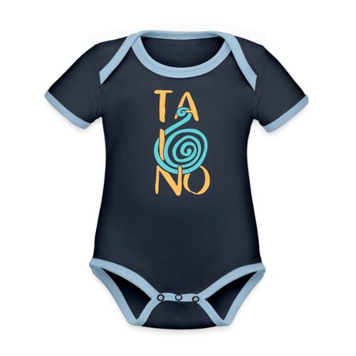 Taino Snail - Organic Contrast SS Baby Bodysuit