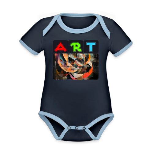 Fragments of Art - Organic Contrast SS Baby Bodysuit