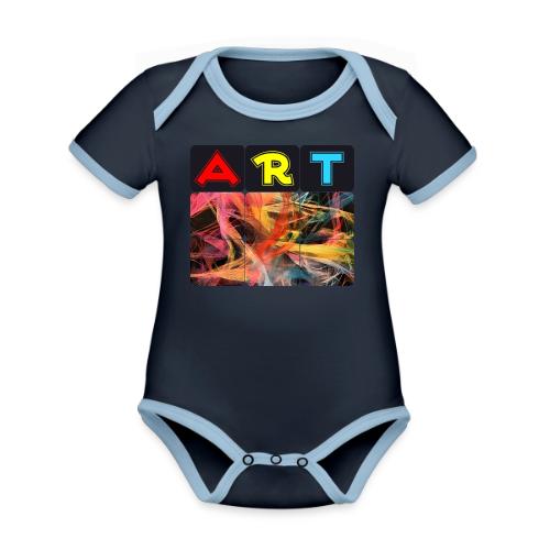 Chaotic Threads of Art - Organic Contrast SS Baby Bodysuit