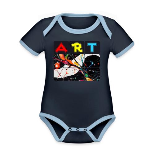 Art in Motion: Color Unleashed - Organic Contrast SS Baby Bodysuit