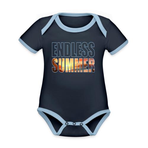 Golden Summer Vibes - Organic Contrast SS Baby Bodysuit