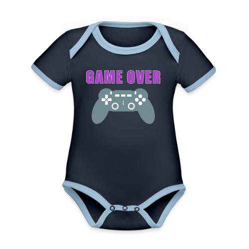 Game Over Gamer Controller Design - Organic Contrast SS Baby Bodysuit