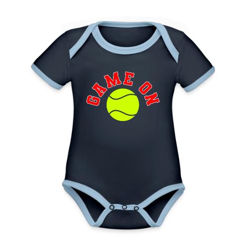 Game On Tennis - Organic Contrast SS Baby Bodysuit