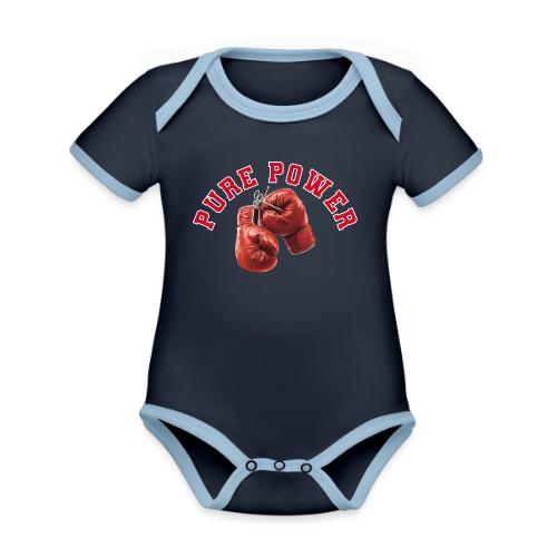 Boxing: Pure Power Punch - Organic Contrast SS Baby Bodysuit