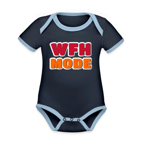 WFH Mode Remote Work Lifestyle Design - Organic Contrast SS Baby Bodysuit