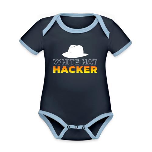 White Hat Hacker - Organic Contrast SS Baby Bodysuit