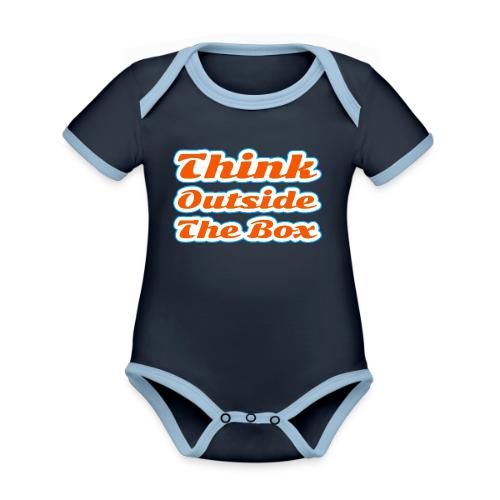 Think Outside the Box — Creative Mindset Script - Organic Contrast SS Baby Bodysuit