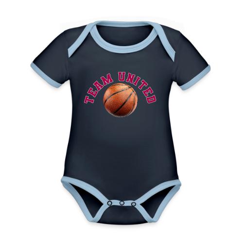 Team United Basketball Unity Design - Organic Contrast SS Baby Bodysuit
