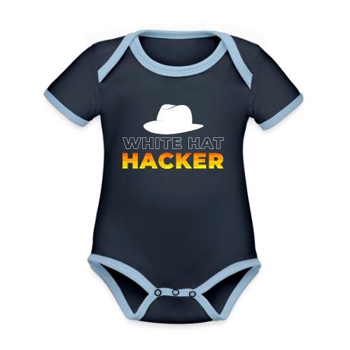 White Hat Hacker - Organic Contrast SS Baby Bodysuit